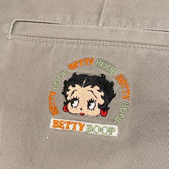 Betty Boop Embroidered Straight Leg Fit Pants - Rare One of a Kind Find - Picture 12 of 14